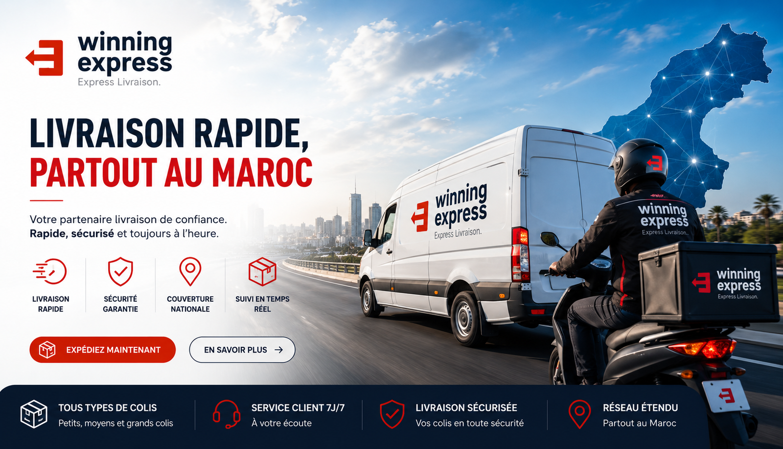 Winning Express — Livraison rapide, partout au Maroc